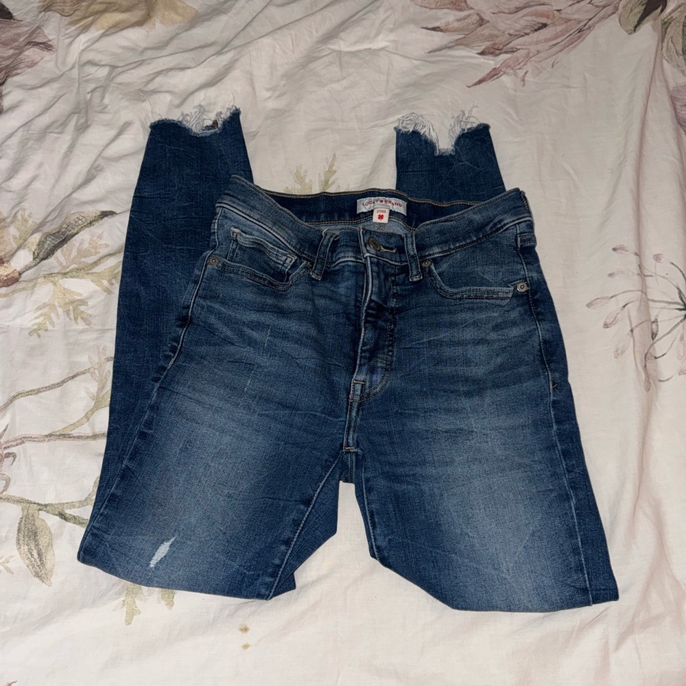 Lucky Brand Dark Blue Ankle Jeans